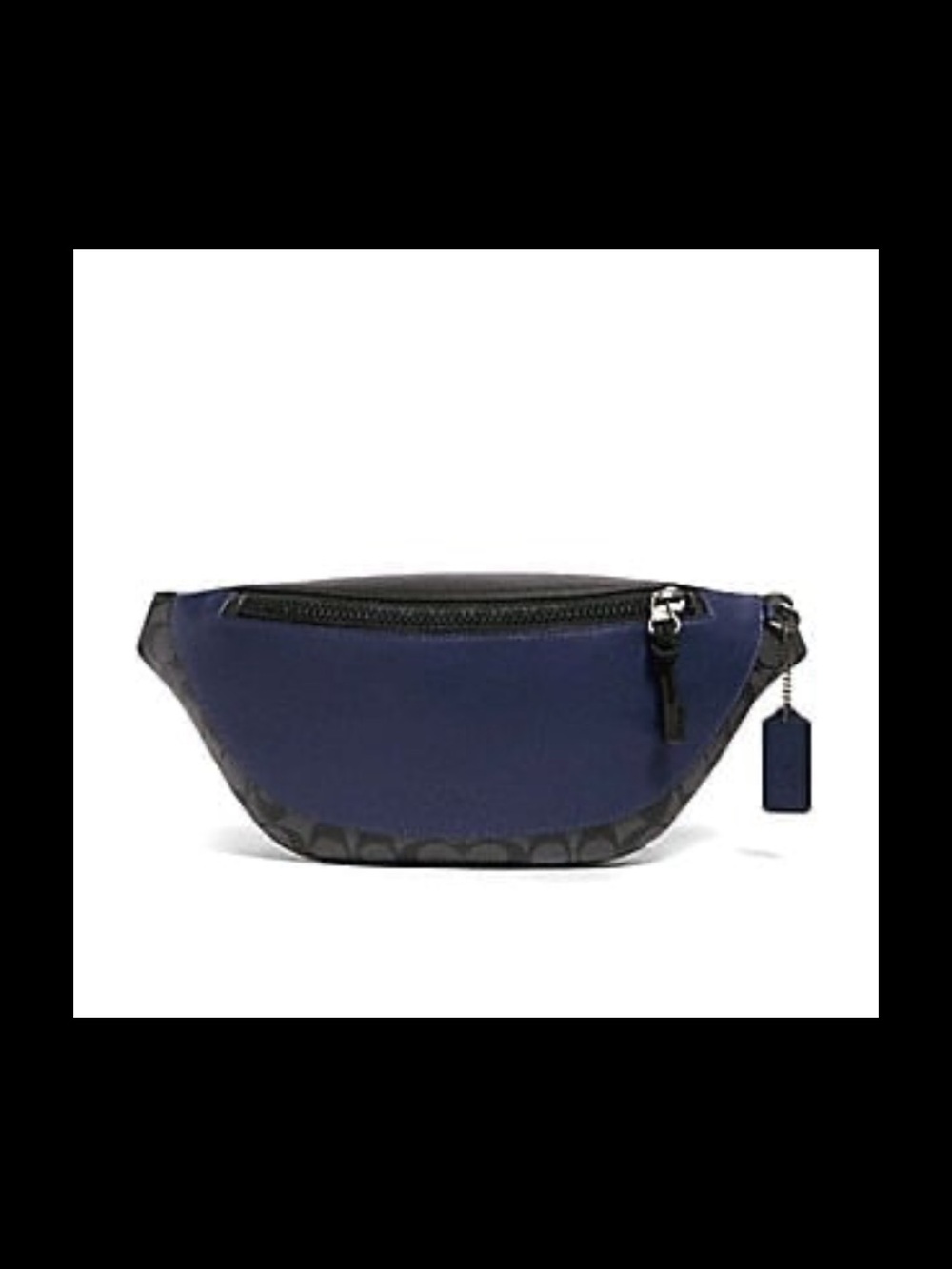 NWT Large Coach Warren Colorblock Leather and Signature Canvas Belt Bag - Picture 16 of 16